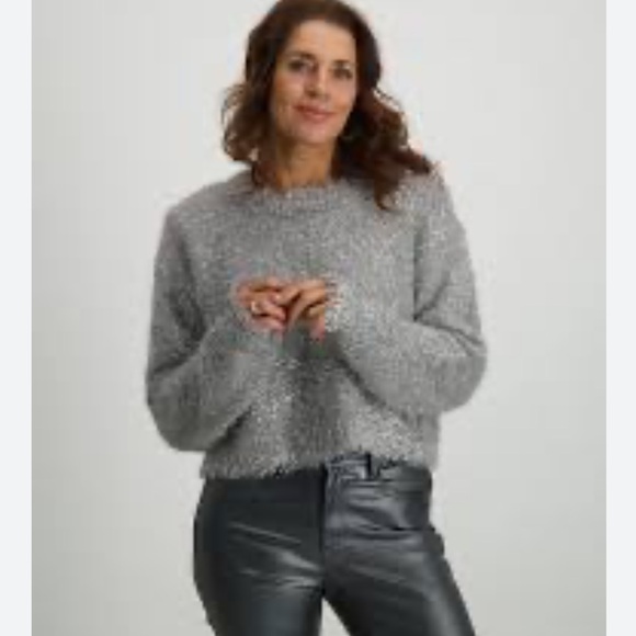 ICHI Sweaters - ICHI Silver sweater